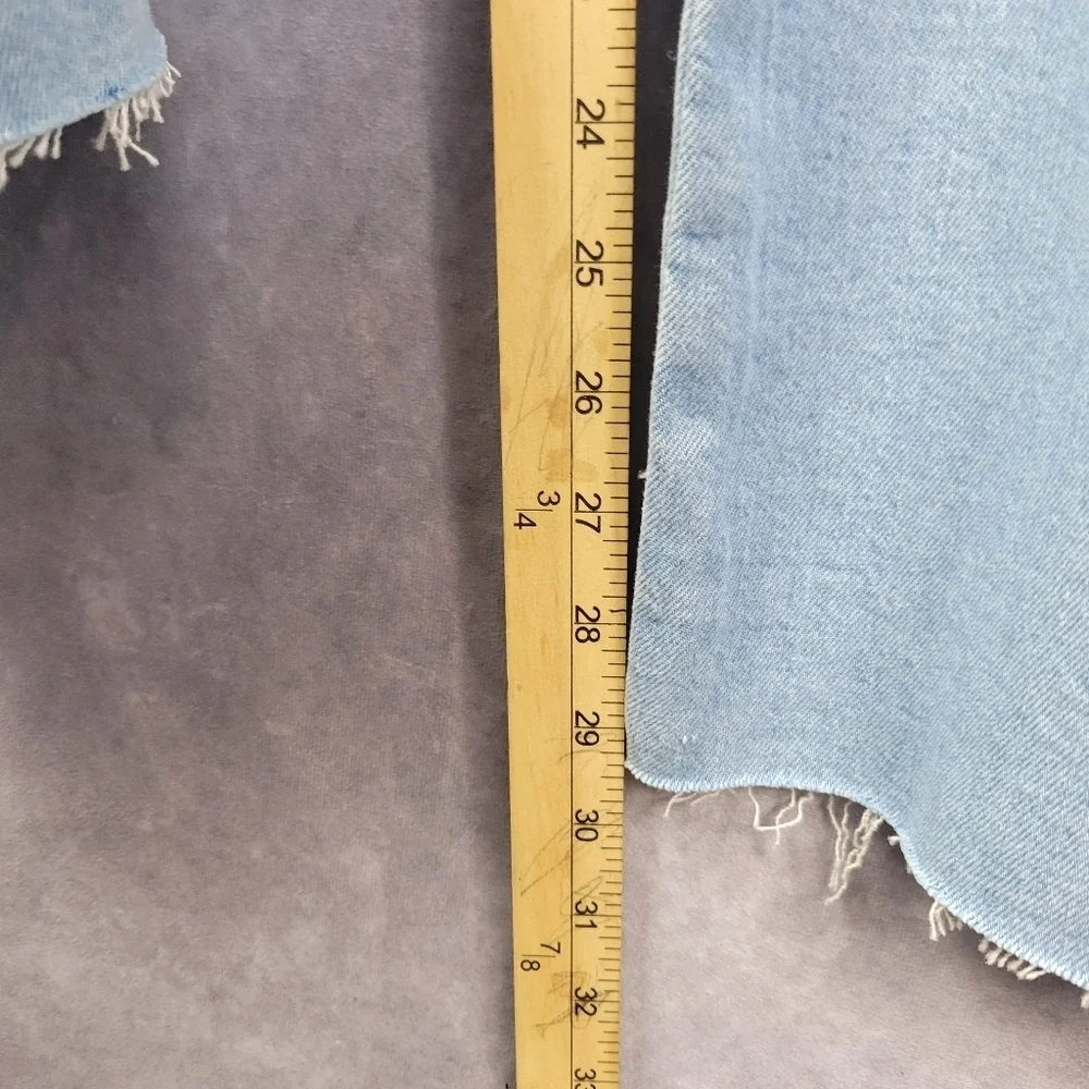 FOREVER 21‎ Cotton Light Blue Mid Rise Boot cut Slim Fit Women's Jeans Size 20